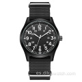 Casual Air Force Hombres Piloto Relojes Correa de nailon Reloj deportivo al aire libre Reloj de pulsera de cuarzo con pantalla 24H Relogio Masculino